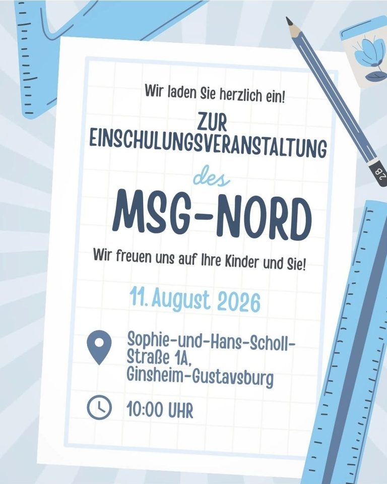 Einschulungsveranstaltung am 11. August 2026